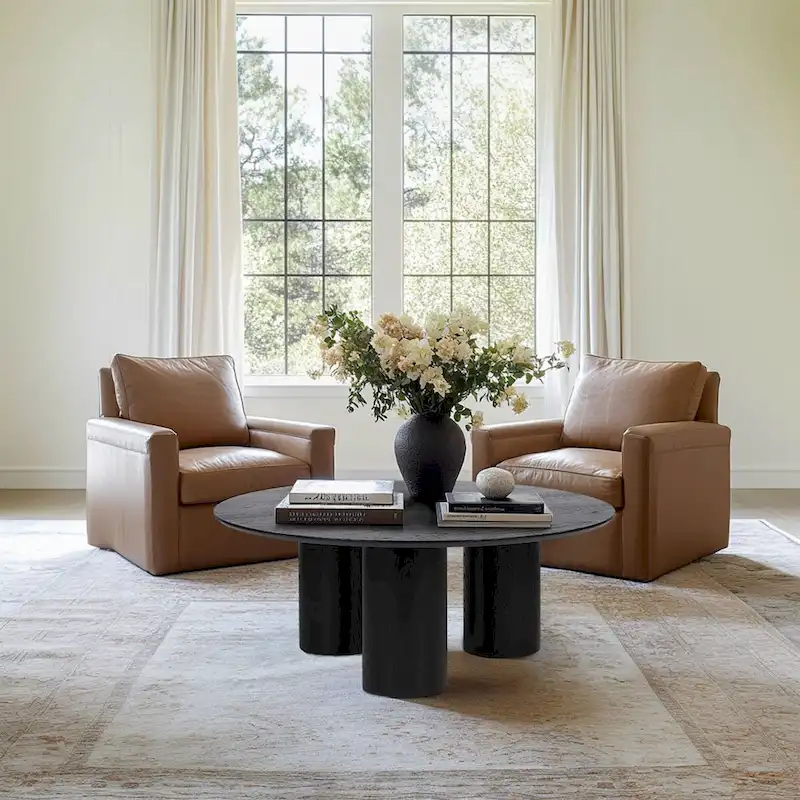 Pedestal 40 Round Coffee Table