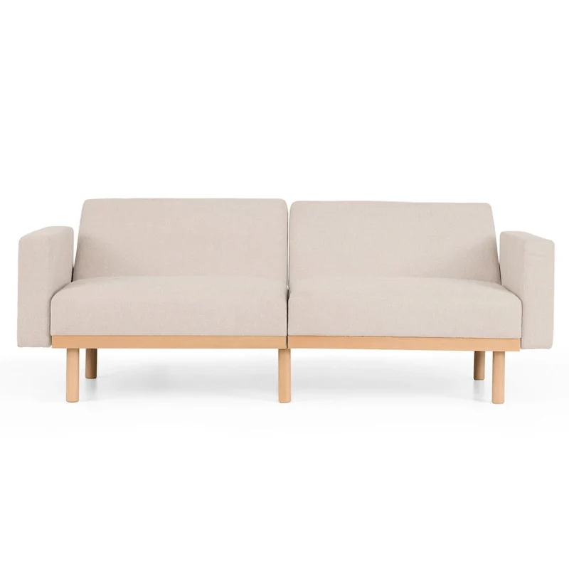 Brookside Harlow Futon with Wood Base