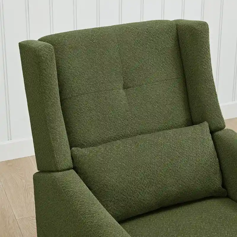 Lincoln Manual Swivel Glider Recliner with Lumbar Pillow