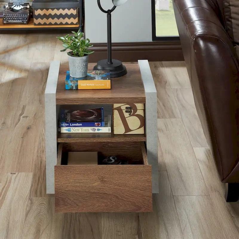 18-inch 1-Shelf Side Table