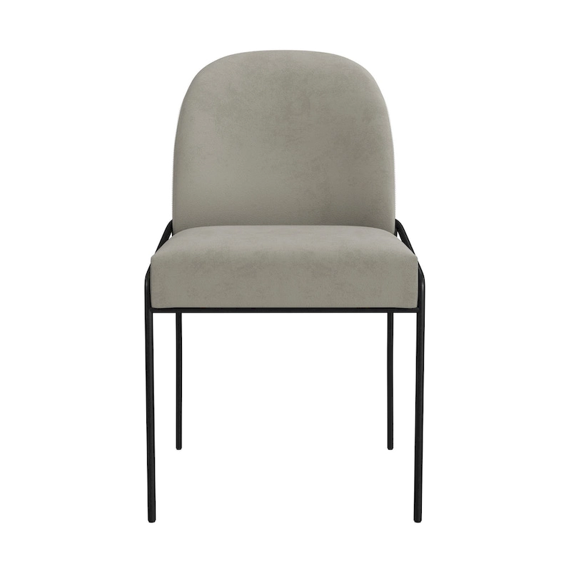 HomePop Modern Velvet Upholstered Dining Chair- single pack