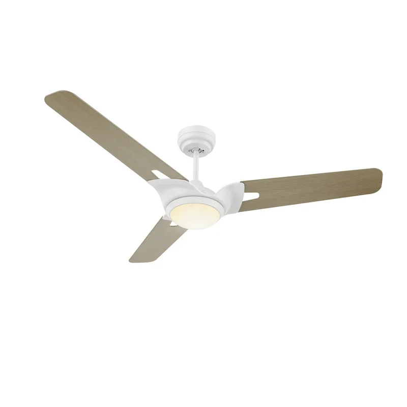 CARRO Aiden 56  3-Blade Smart Ceiling Fan with LED Light and Remote-Light Wooden