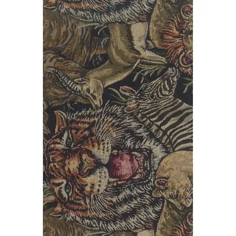 Bali Rattan Double Papasan Chair with Tapestry Cushion