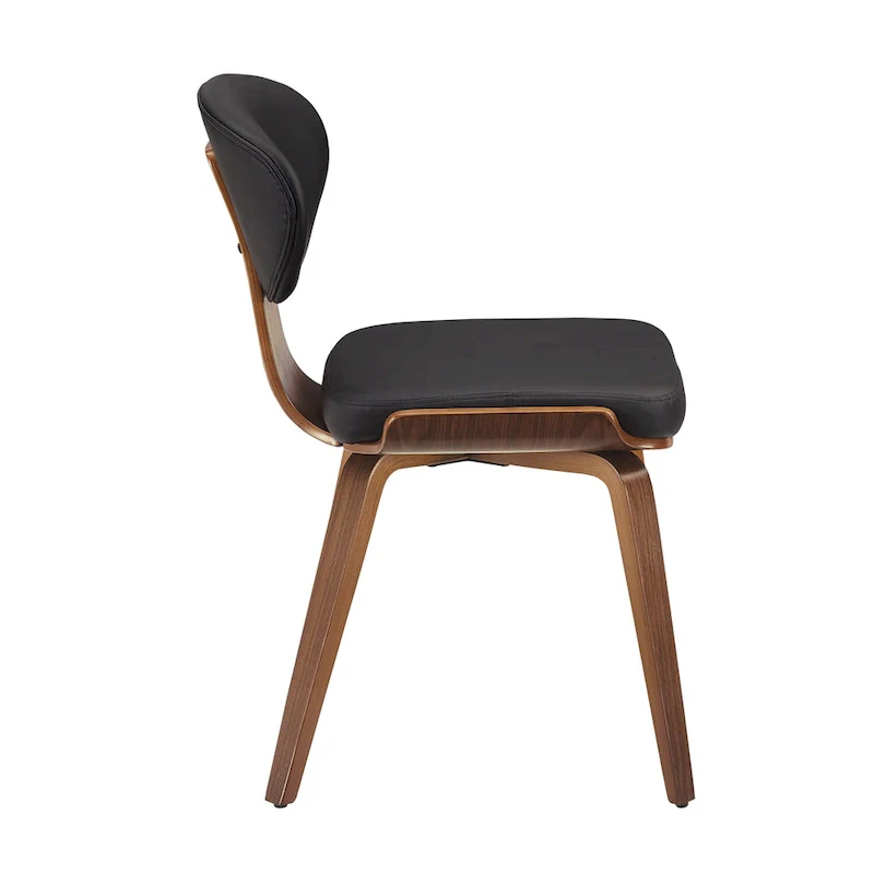 Wood and PU Leather Dining Chair