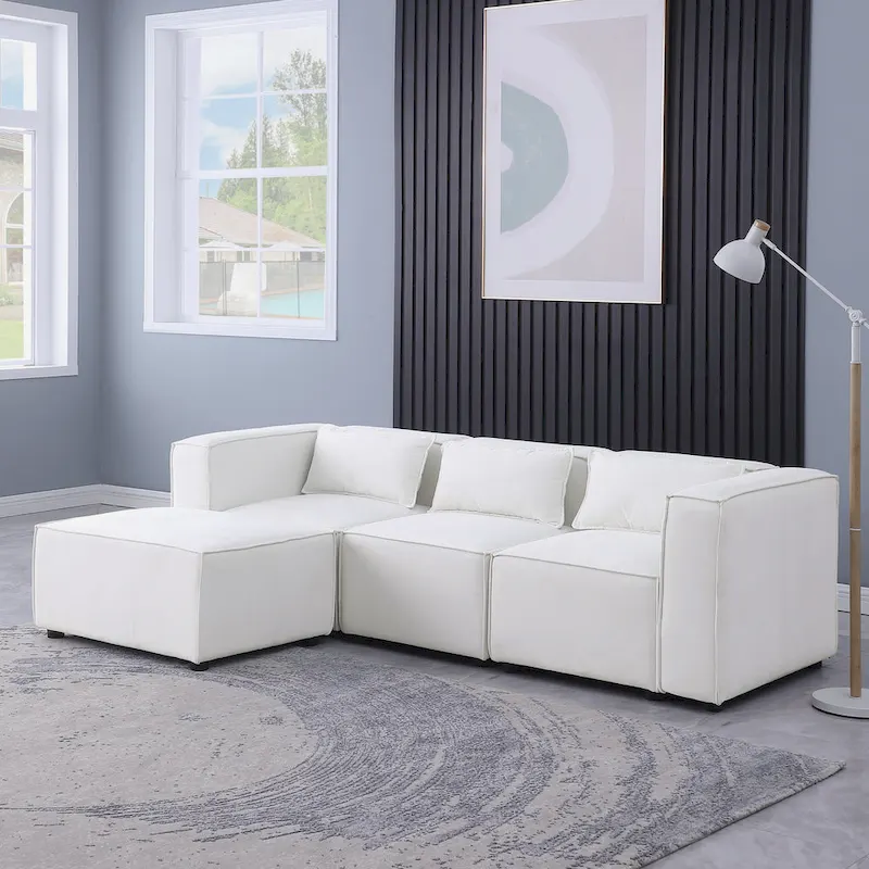 Free Combination Chenille Upholstered Modular Sectional Sofa