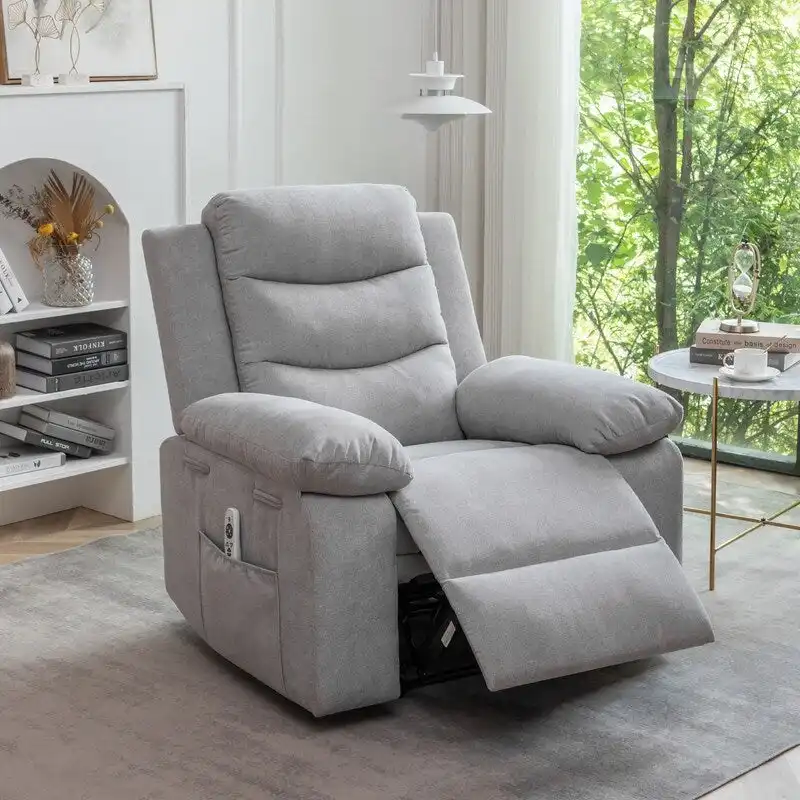 GEITIN Power Recliner with Adjustable Massage Function and Heating System