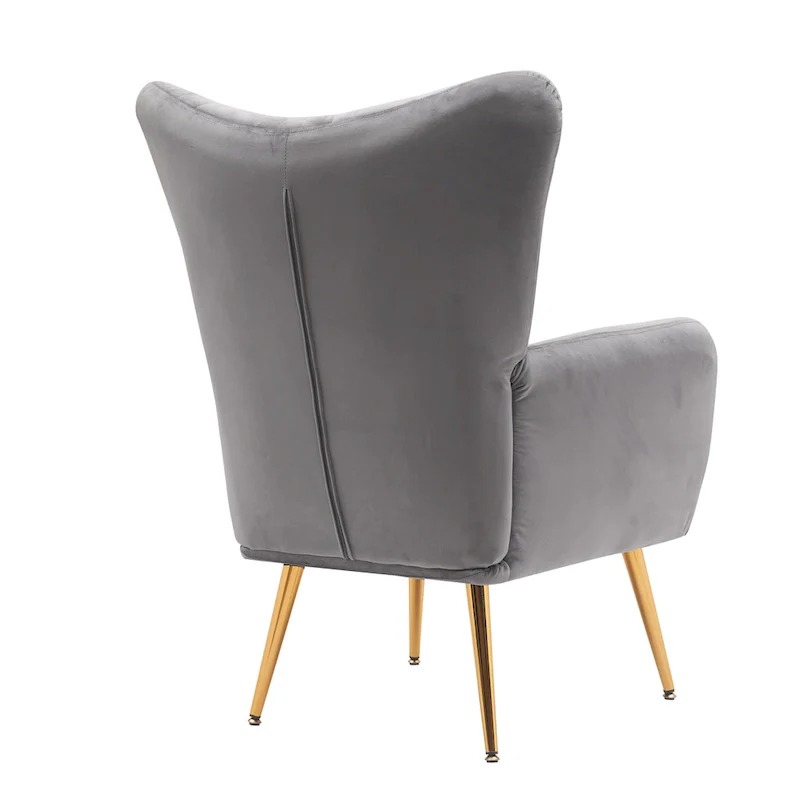 Mid Century Wingback Upholstered Accent Chair