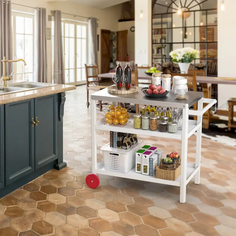 Patio Grill carts Moveable kitchen island