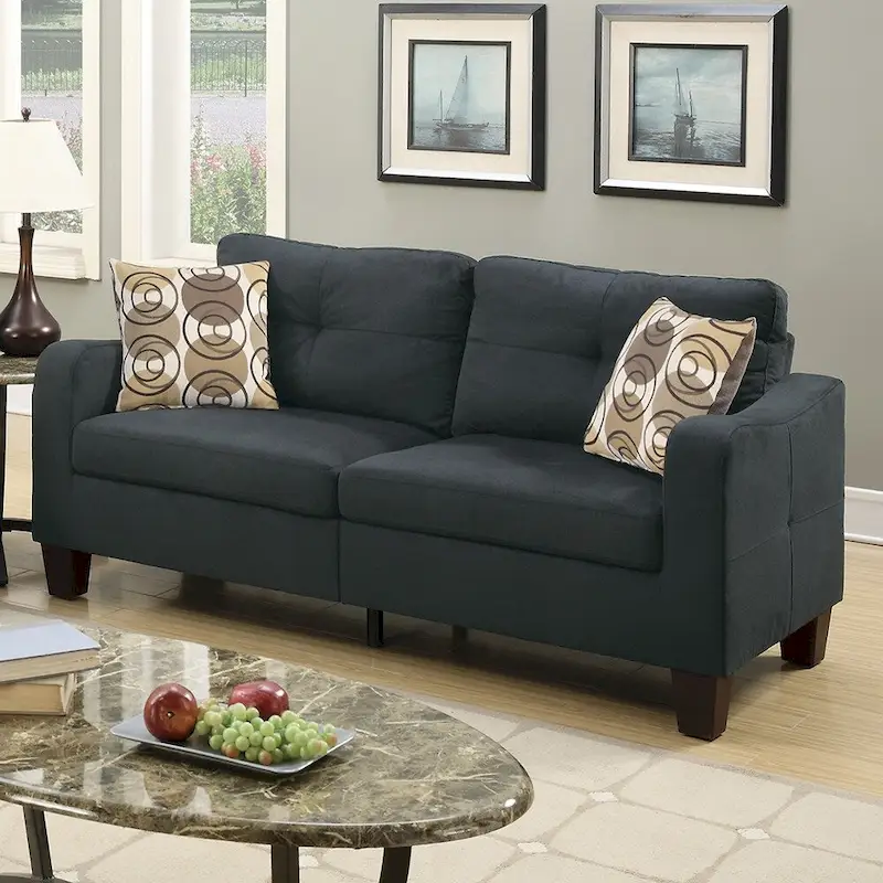 2 Piece Sofa Set with Accent Pillows