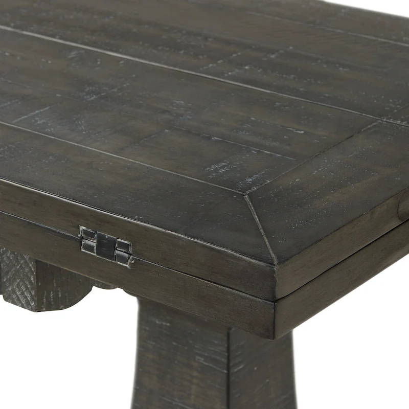 Napa 60 Solid Wood Pedestal Flip-top Sofa Console Table