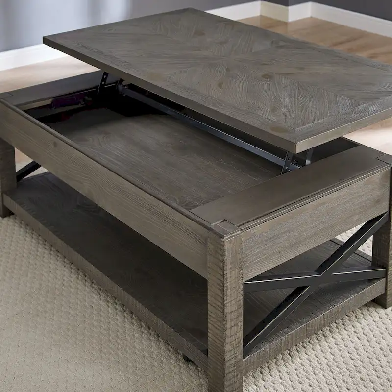 Steve Silver Dawson Distressed Driftwood Lift-Top Coffee Table