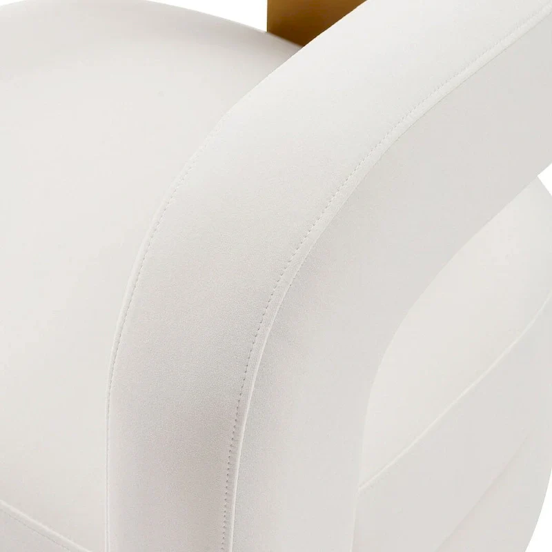 Velvet lounge chair two-piece set