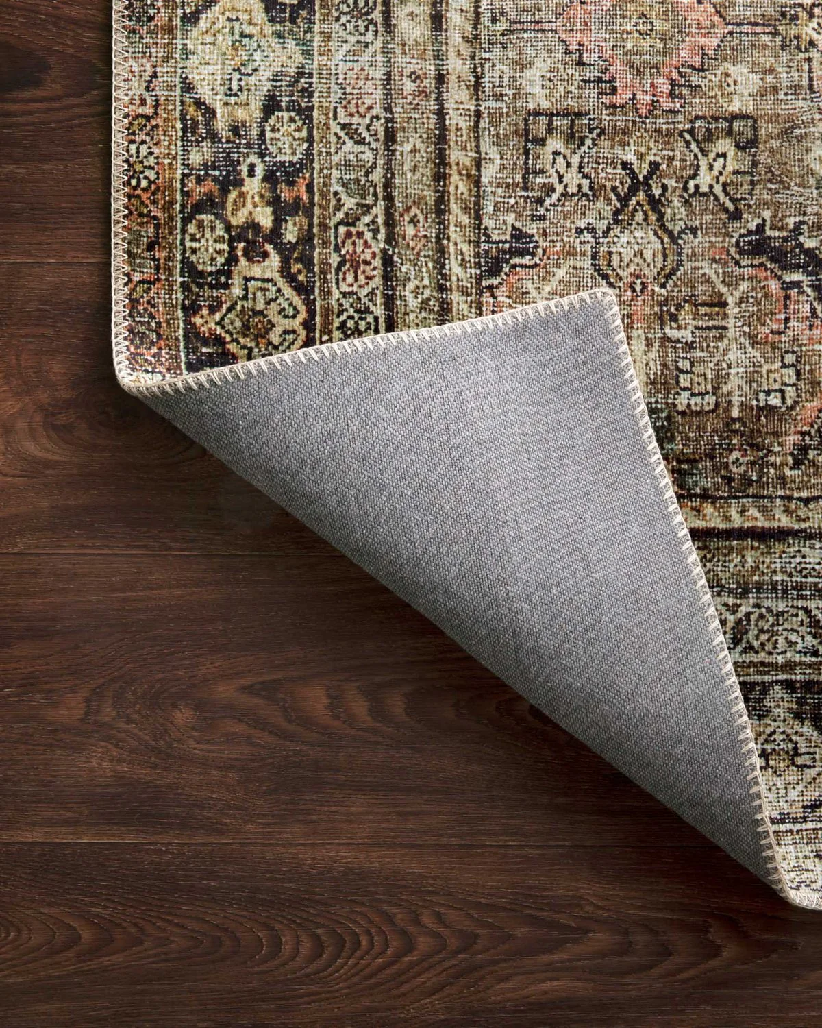 Layla Olive Charcoal Rug