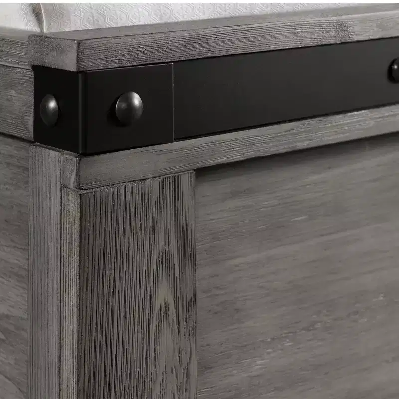 6pc King Montauk Panel Bedroom Set Gray - Picket House Furnishings: Includes Dresser, Chest & Nightstand