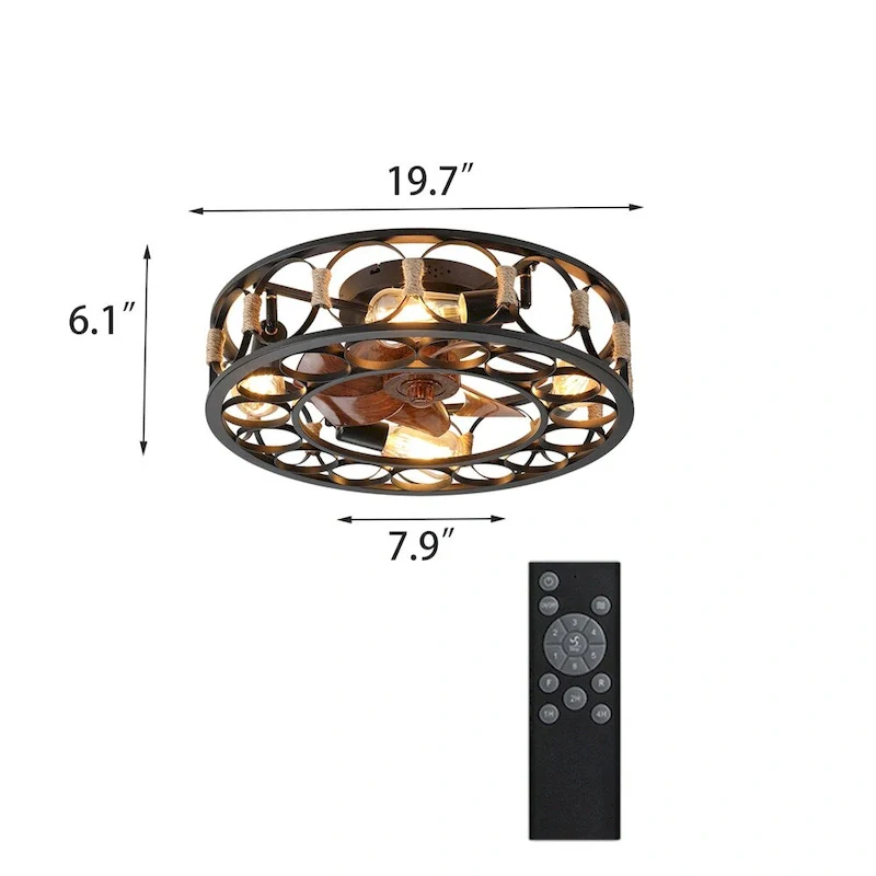 LED Ceiling Fan Lights with Remote Control