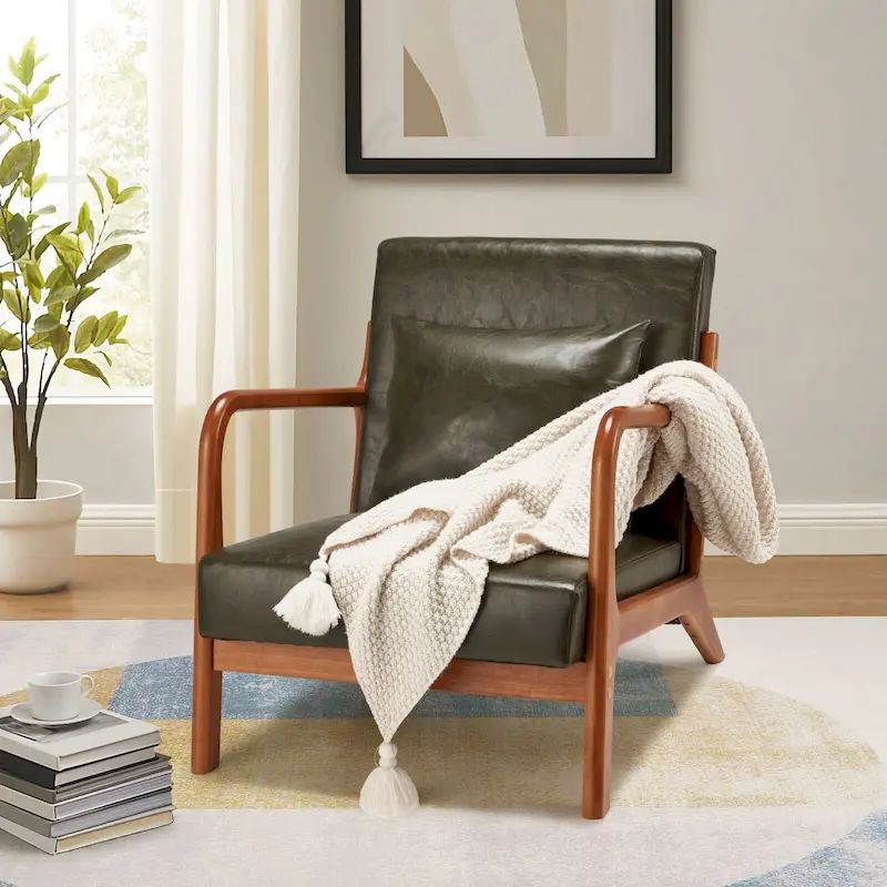 AECOJOY Mid Century Modern Living Room Reading Comfy Lounge Chairs