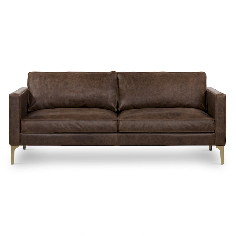 Poly & Bark Mateo 82.5 Sofa - Full Grain Genuine Italian Leather