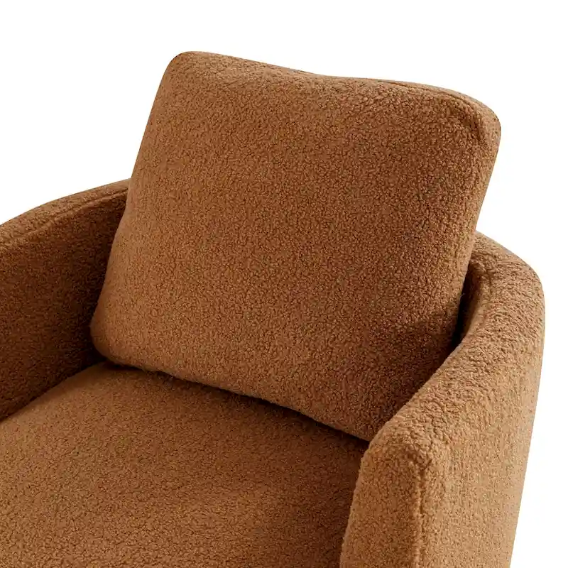 Modern Upholstered Swivel Barrel Chair(Set Of 2)