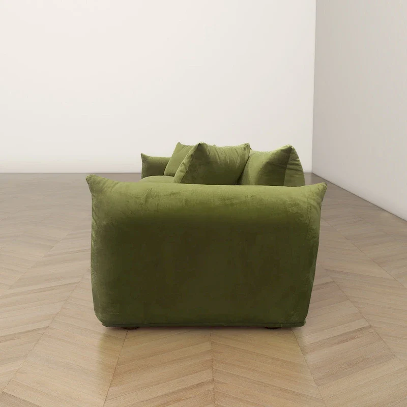 Arten Mid-Century Modern Luxury Boucle/Velvet Couch