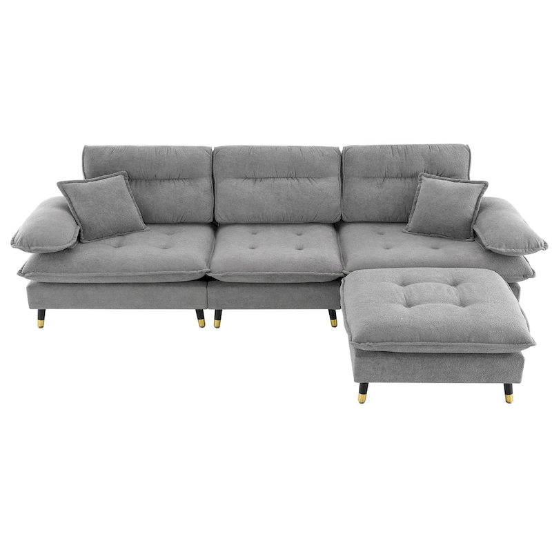 L shaped Convertible Sectional Sofa