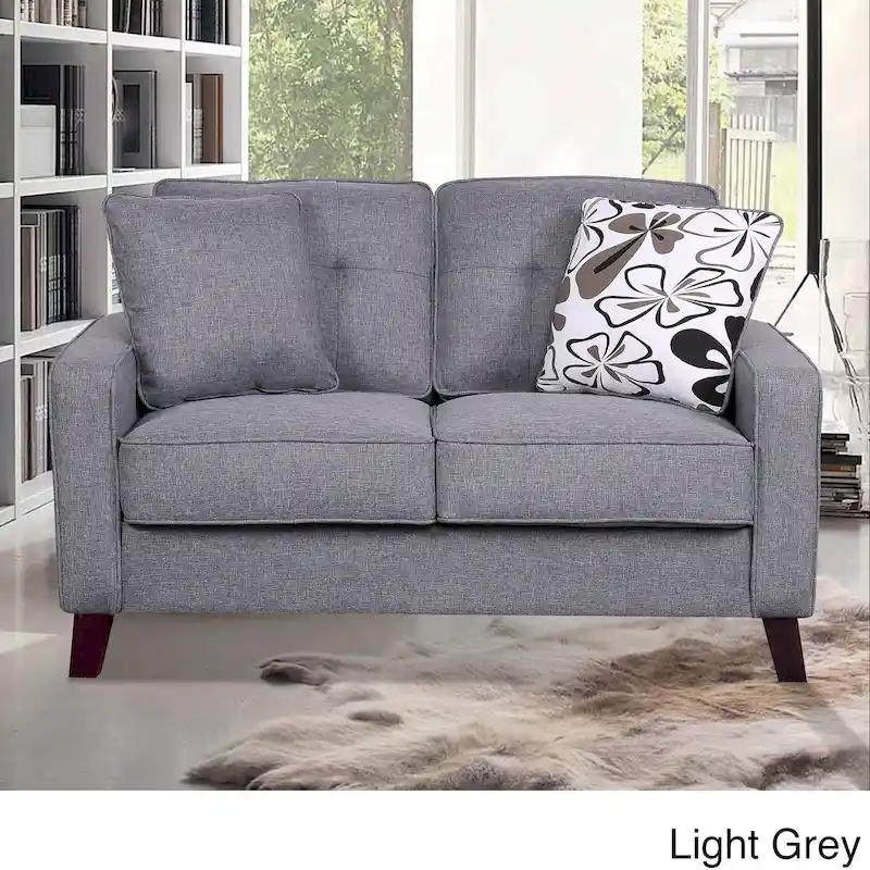 Mid-century Fabric Loveseat