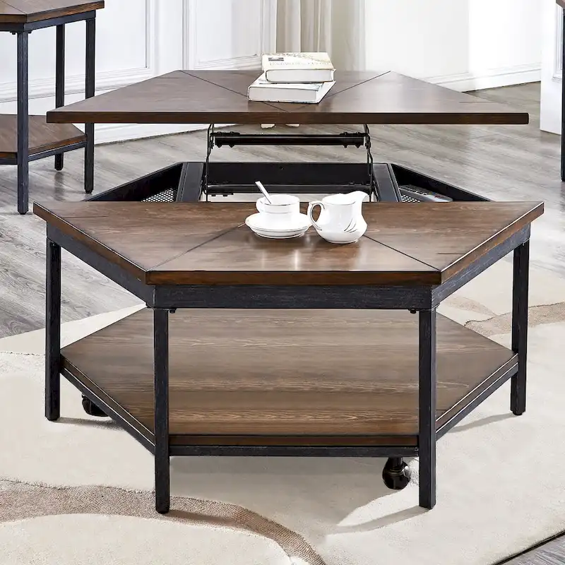 Steve Silver Upton Hexagon Lift Top Coffee Table