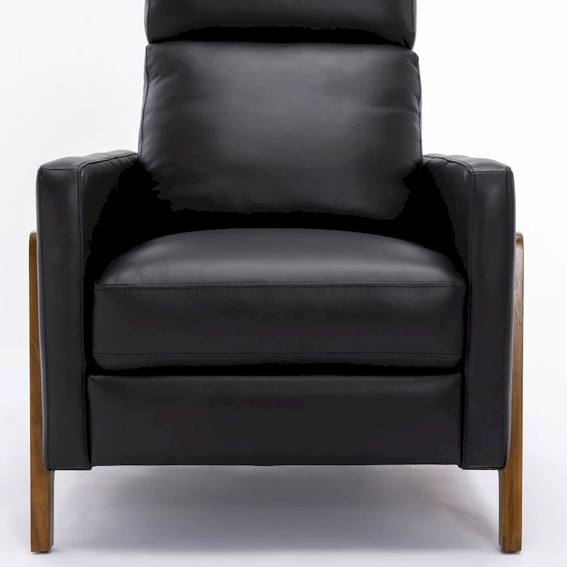 Roland Top Grain Leather Push Back Recliner by Greyson Living