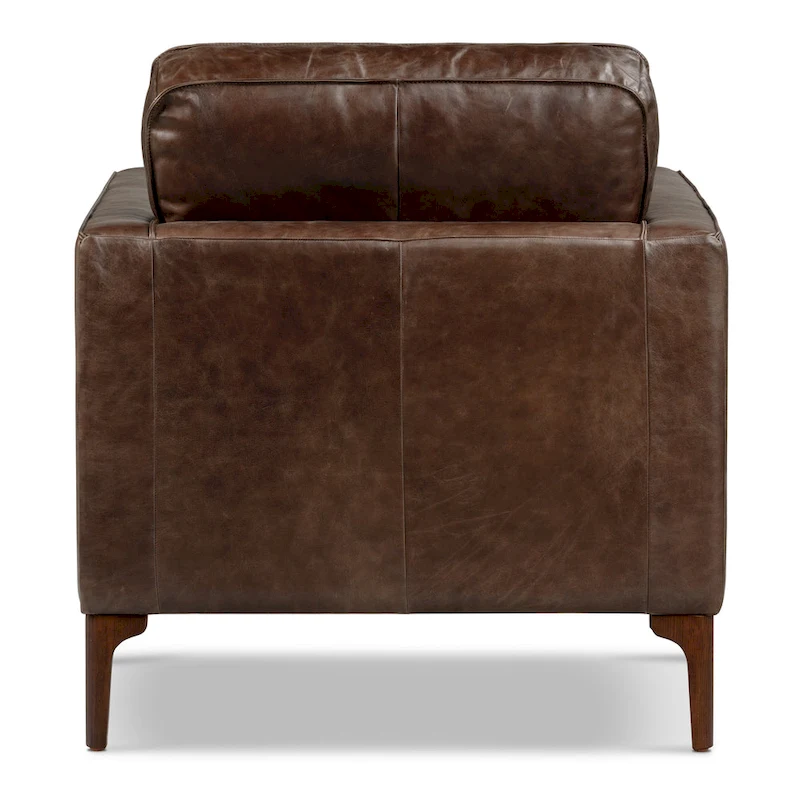 Poly & Bark Mateo Lounge Chair - Full Grain Genuine Italian Leather