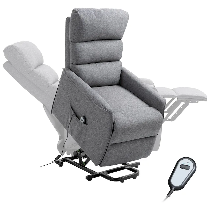 HOMCOM Power Lift Assist Recliner Chair with Remote