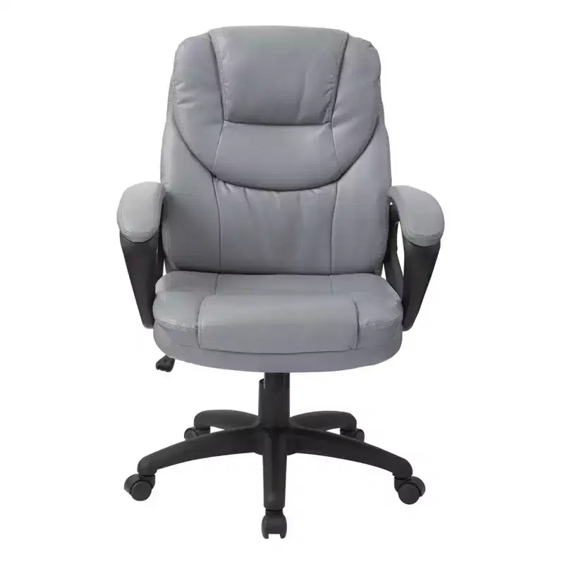 Faux Leather Managers Chair with Padded Arms - OSP Home Furnishings