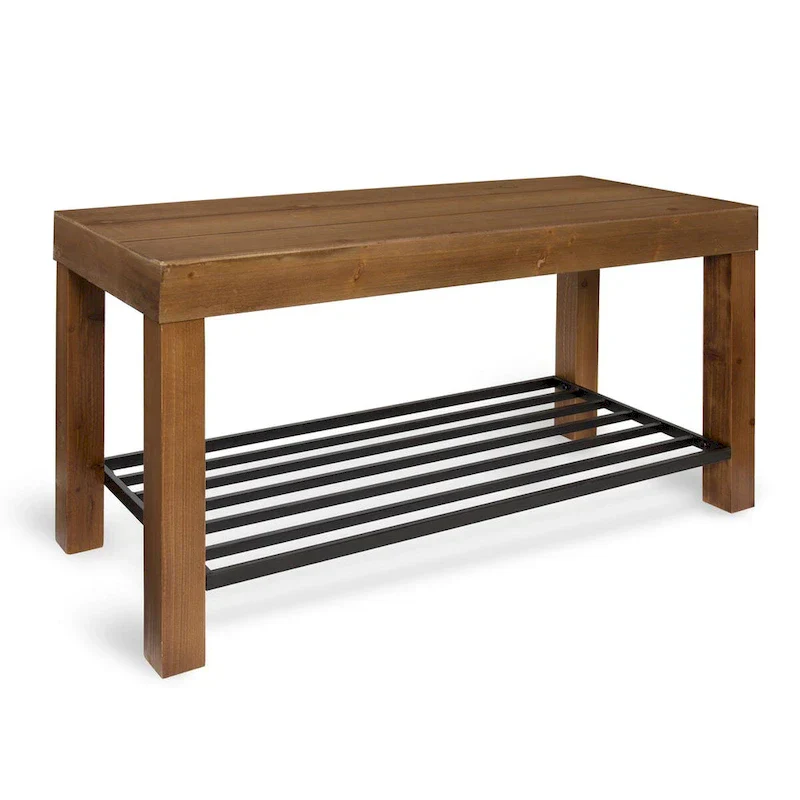 Kate and Laurel Jeran Farmhouse Entryway Bench