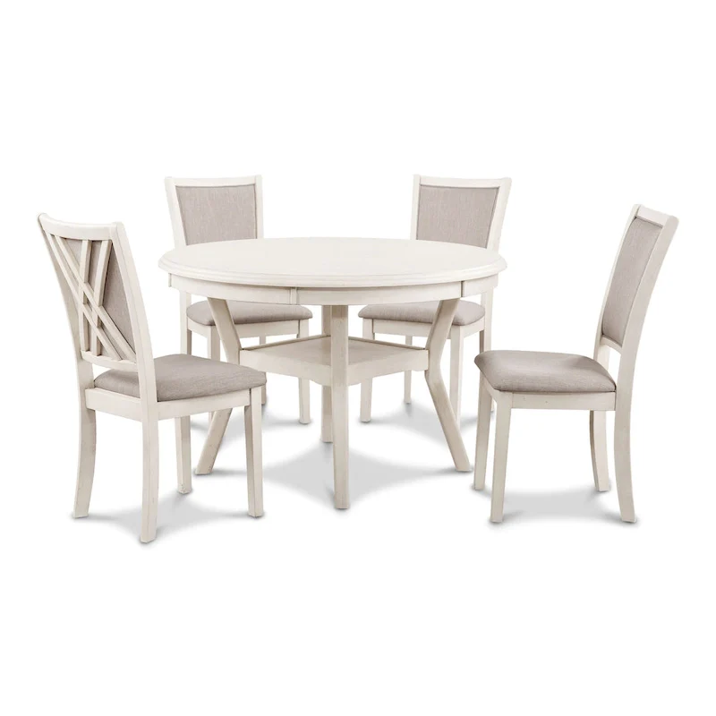 New Classic Furniture Baart 5-Piece Round Dining Set