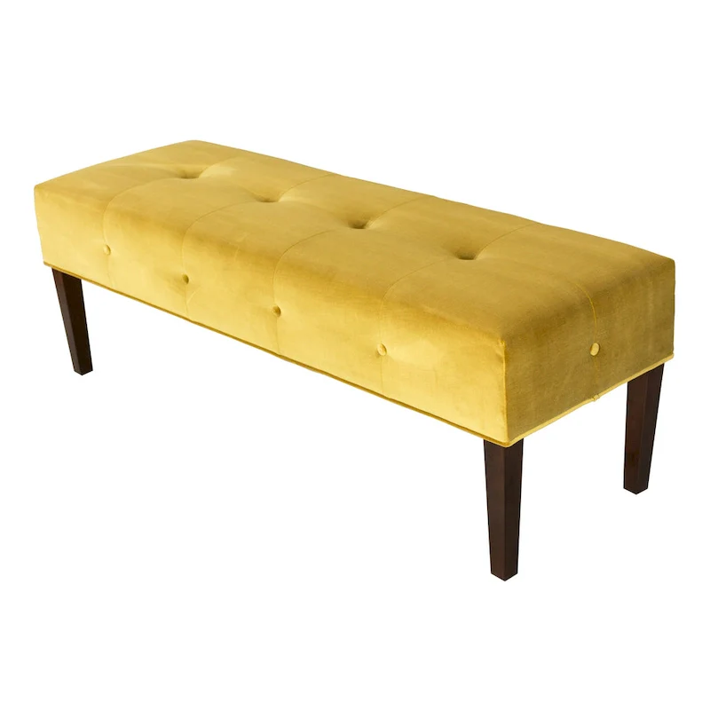 Lauren Transtional Tufted Upholstered Indoor Living Room Bench