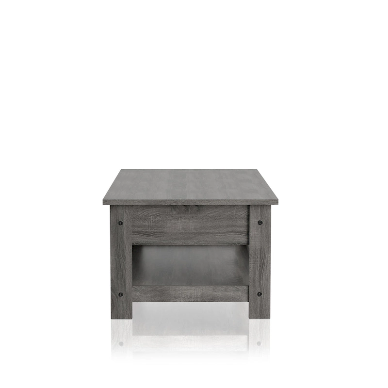 Aranda Rustic Grey 43-inch Wood 1-Shelf Coffee Table by Furniture of America
