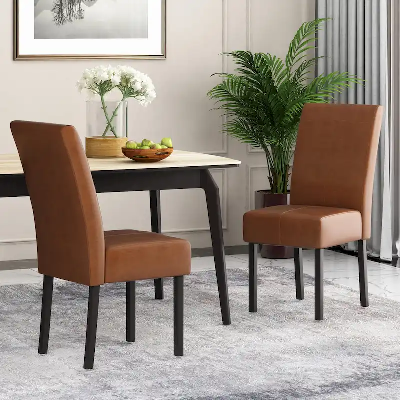 Pertica Upholstered T-Stitch Dining Chairs (Set of 2) by Christopher Knight Home