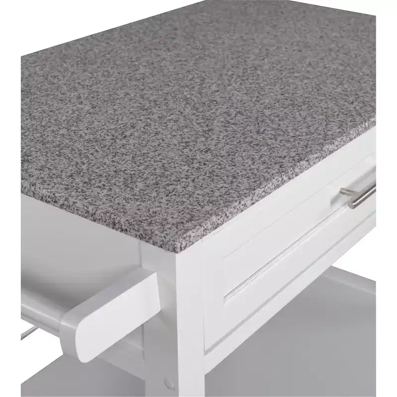 Cameron Kitchen Cart with Granite Top - Linon