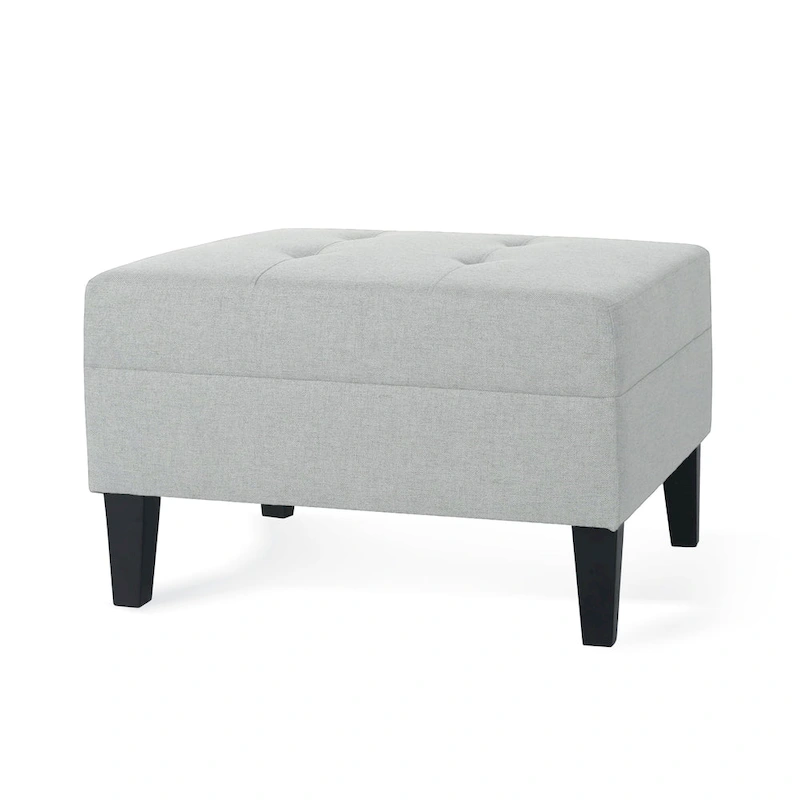Tiernan Tufted Fabric Ottoman by Christopher Knight Home