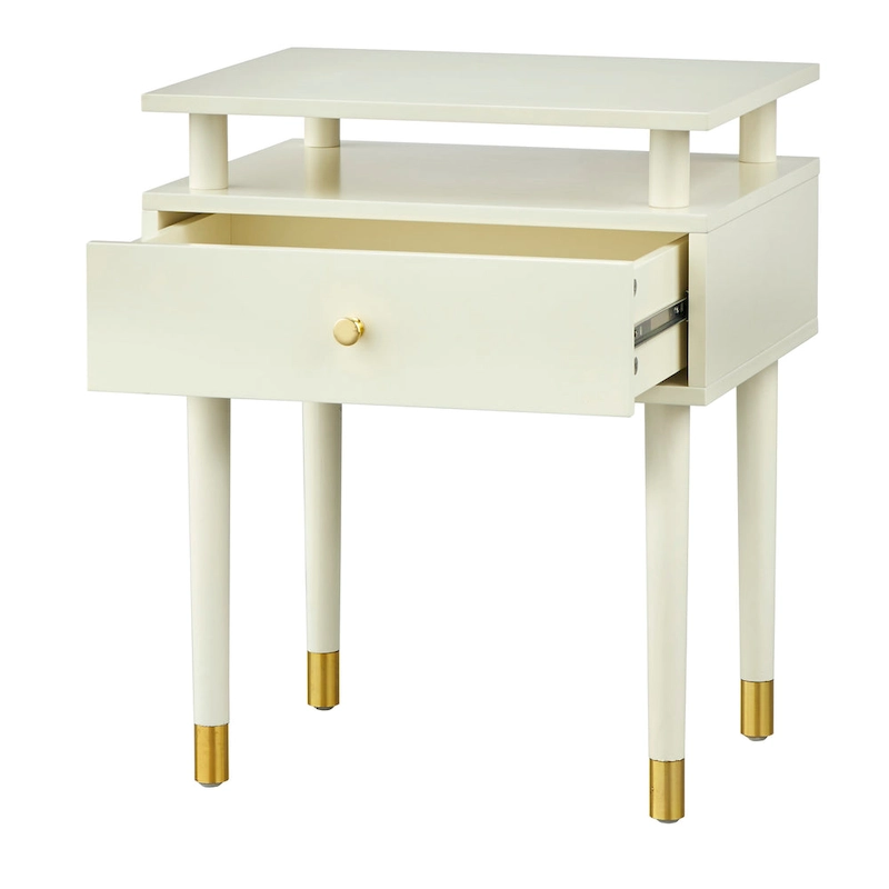 Simple Living Margo Mid-Century One Drawer Side Table
