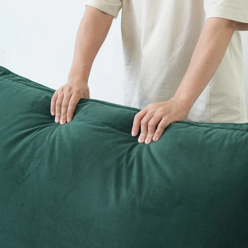 Modular Sectional Sofa Couch, 162.98 Velvet L-Shape Sofa with Ottoman