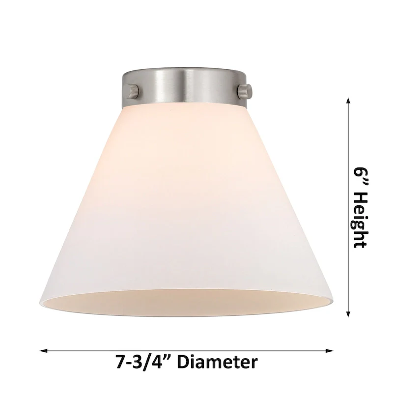 Innovations Lighting Large Cone 8  Wide Mini Pendant - Cord Suspension