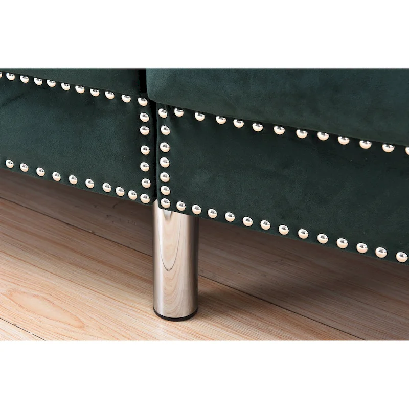 Legend Furniture Covertible Velvet Sofa Bed Sleeper