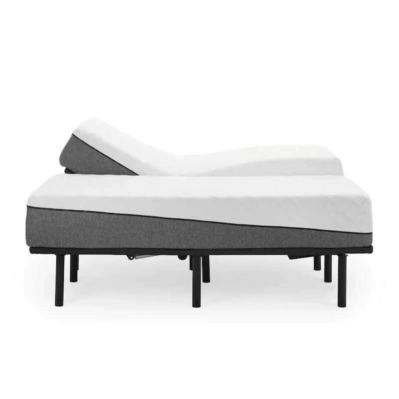 Sleep Zone Pacifica 12-inch Memory Foam Mattress/ Adjustable Base Set