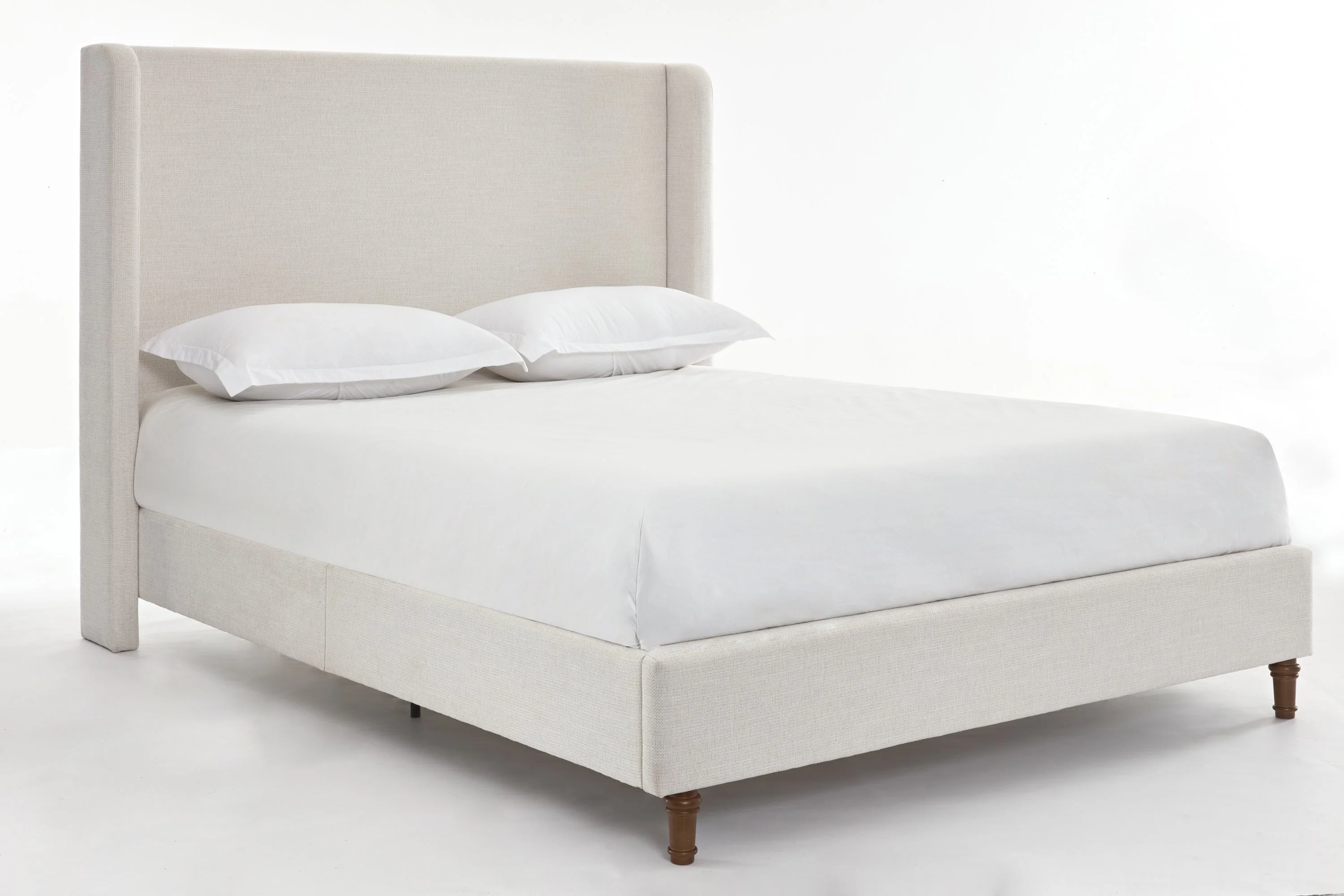 Walker Edison | Harper Tall 54 Headboard Upholstered Queen Bed