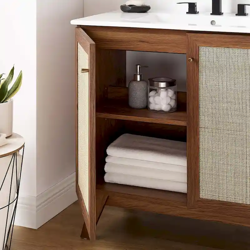 36 Bathroom Vanity Cabinet (Sink Basin Not Included)