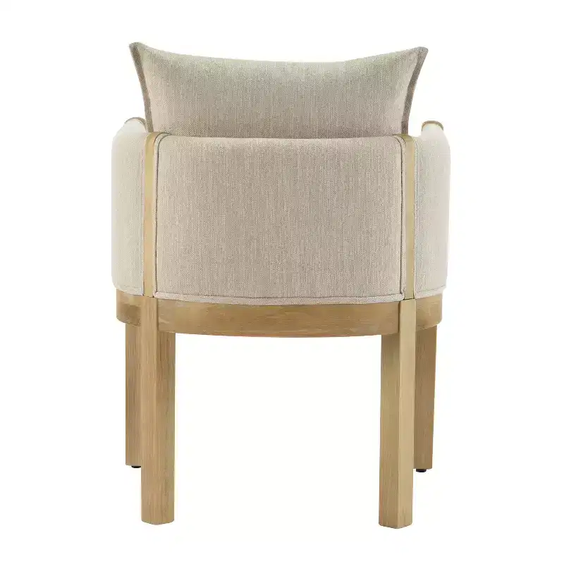 Christopher Knight Home Diana Modern Rubberwood Linen Upholstered Armchairs (Set of 2)