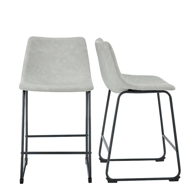 26-inch Faux Leather Counter Stool