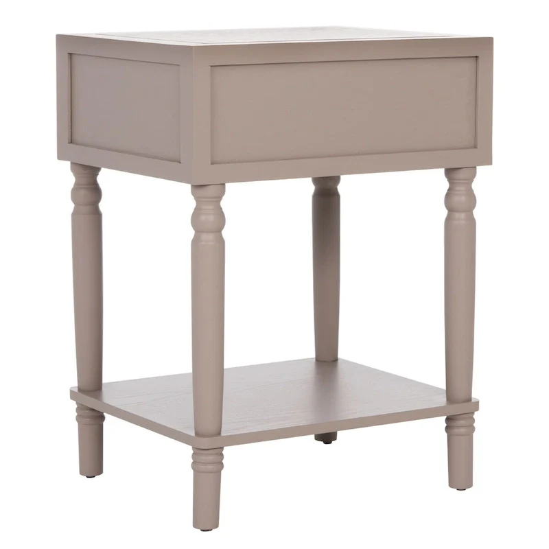 Pine Wood End Table with Sculptured Legs (18