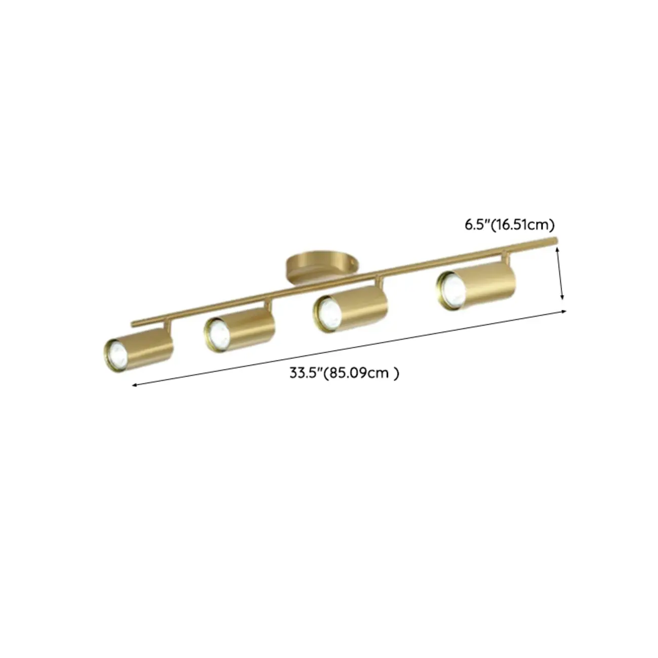 Modern Brass Adjustable Track Lighting