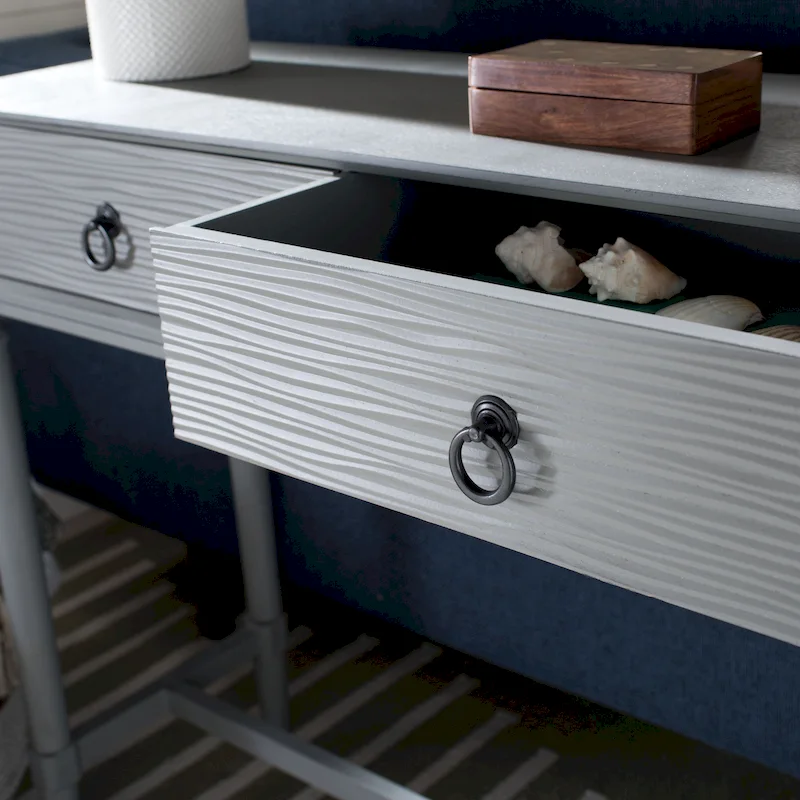 SAFAVIEH Barbra 2-Drawer Console Table - 35.5 W x 13 L x 29.5 H - 36Wx13Dx30H