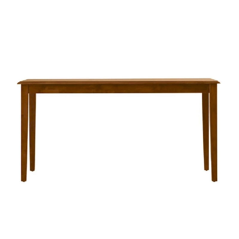 Nova 60 Inch Rectangular Dining Table, Tapered Legs, Rich Walnut Brown
